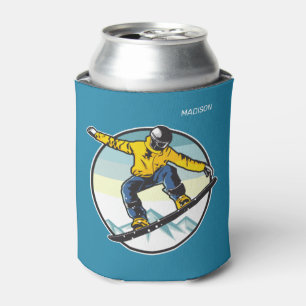 Enfriador De Latas Nombre personalizado SNOWBOARDER