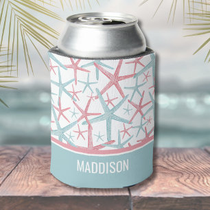Enfriador De Latas Nombre Playa Tropical Costera Linda