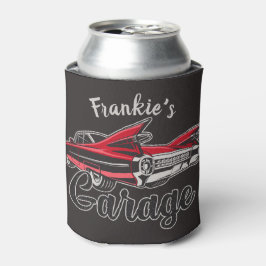 Enfriador De Latas NOMBRE Retro Red Caddy Vintage Classic Car Garaje