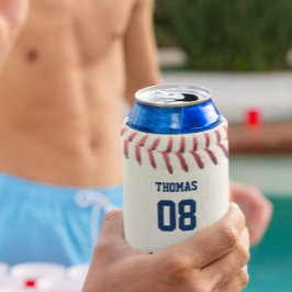 Enfriador De Latas Nombre y número de beisbol Refrigerador de bebidas
