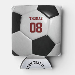 Enfriador De Latas Nombre y número de fútbol Refrigerador de bebidas 