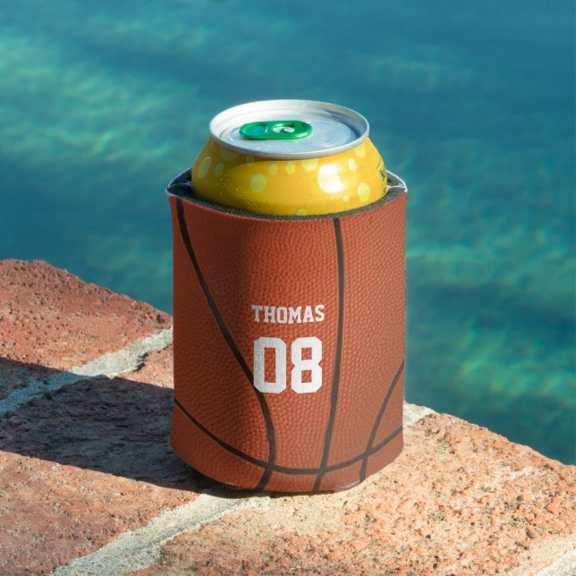 Enfriador De Latas Nombre y número del baloncesto personalizado (Piscina in situ)