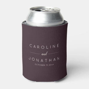 Enfriador De Latas Nombres de boda personalizados minimalistas modern