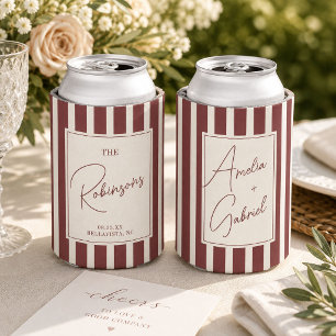 Enfriador De Latas Nombres de pareja personalizados para boda con fra