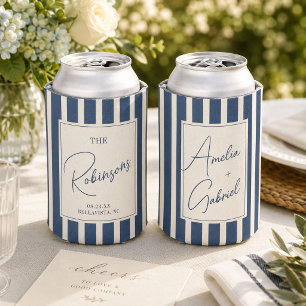 Enfriador De Latas Nombres de Pareja Personalizados para Boda con Ray