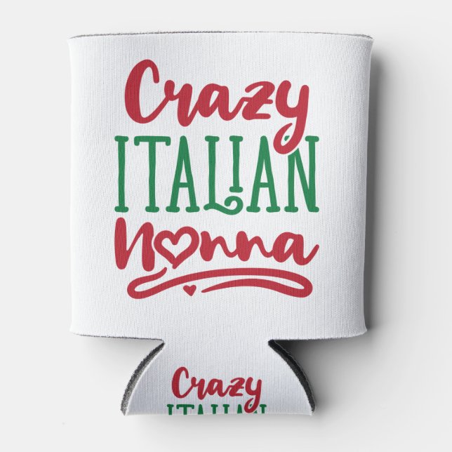 Enfriador De Latas Nonna italiana loca (Anverso)