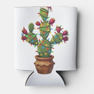 Enfriador De Latas Nopal con colores brillantes y festivos en Navidad