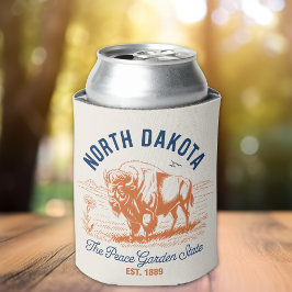 Enfriador De Latas North Dakota Bison Can Cooler | Peace Garden State