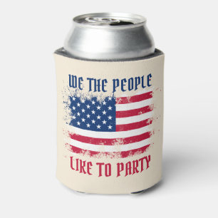 Enfriador De Latas Nosotros, el pueblo, la Bandera de Estados Unidos 