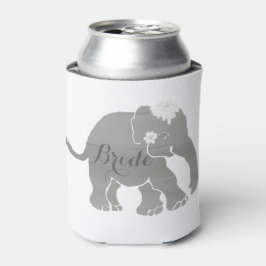 Enfriador De Latas Novia de elefante gris