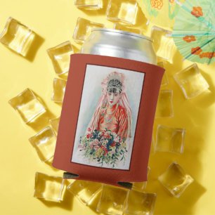 Enfriador De Latas Novia en rojo a Boda chino en Shanghai