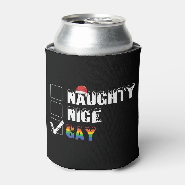 Enfriador De Latas Ntraviesa Niza Orgullo Arcoiris Regalo de Navidade (Lata Anverso)