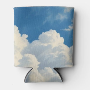 Enfriador De Latas Nubes blancas y cielo azul despejado