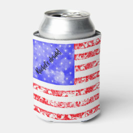 Enfriador De Latas Nubes y bandera falsa de encaje