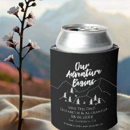 Enfriador De Latas Nuestra aventura comienza la boda forestal para sa