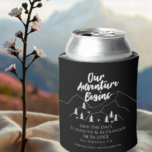 Enfriador De Latas Nuestra aventura comienza la boda forestal para sa