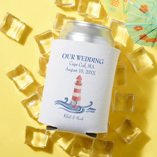 Enfriador De Latas Nuestro Boda - Cape Cod (Subido por el creador)