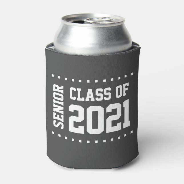 Enfriador De Latas Nueva clase de Personalizable de 2021 Graduación (Lata Anverso)
