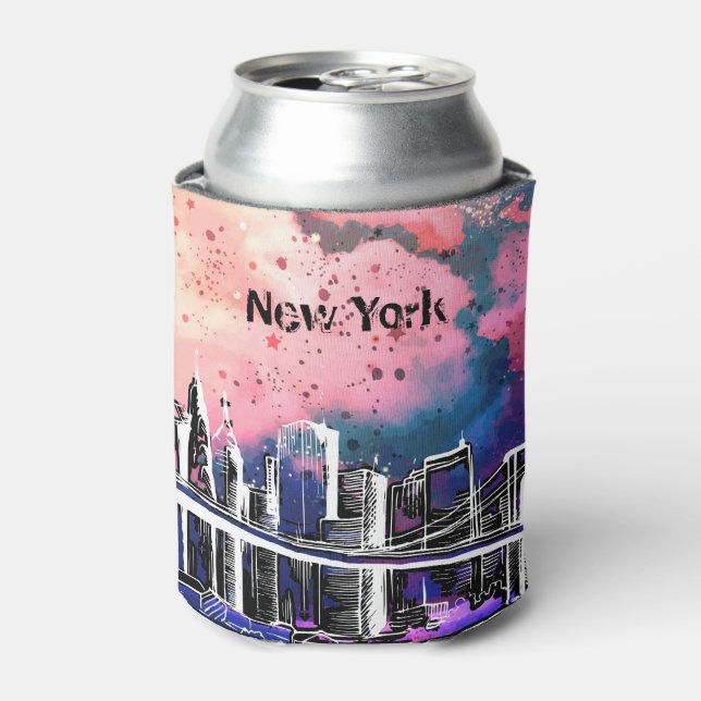 Enfriador De Latas Nueva York, Pop Art (Lata Anverso)