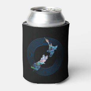 ENFRIADOR DE LATAS NUEVA ZELANDIA MAPA RINGS PAUA REFRIGERADOR DE BEB