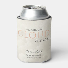 Enfriador De Latas Nueve nubes blancas Baby Shower