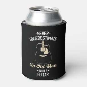 Enfriador De Latas Nunca subestimes a un anciano con una guita acústi