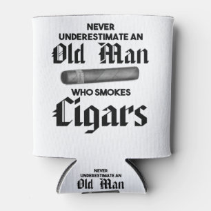 Enfriador De Latas Nunca subestimes a un anciano que fuma cigarrillos