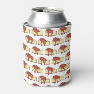 Enfriador De Latas NYC Cherry Cheesecake Slice Dessert Baking Food