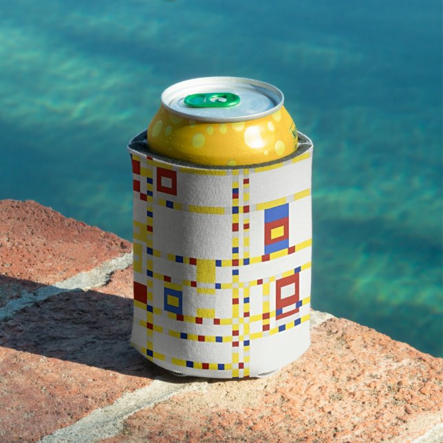 Enfriador De Latas Obra maestra de Mondrian: Broadway Boogie Woogie (Piscina in situ)
