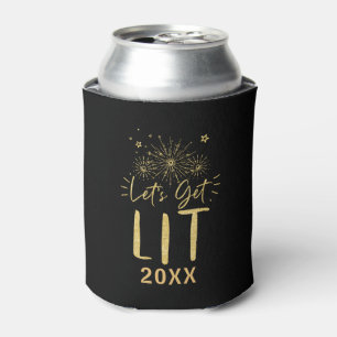 Enfriador De Latas Obtengamos tipografía de oro liviana Fiesta de Noc