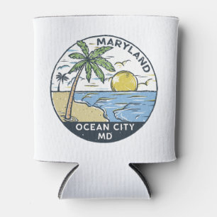 Enfriador De Latas Ocean City Maryland Vintage