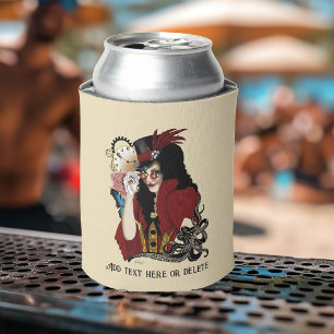 Enfriador De Latas Octopus negro victoriano rojo Steampunk