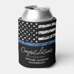 Enfriador De Latas Oficial de policía Fiesta de Jubilación