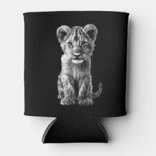 Enfriador De Latas Oh Bebé Gran Gato Gris