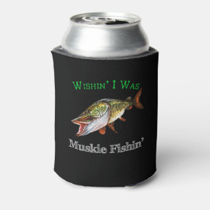 Enfriador De Latas Ojalá Fuera Muskie Fishin