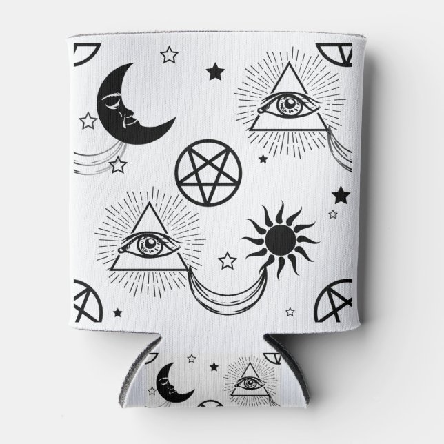 Enfriador De Latas ojo de halloween illuminati (Anverso)