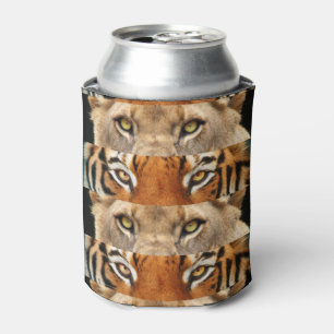 Enfriador De Latas Ojos de tigre y león. Foto
