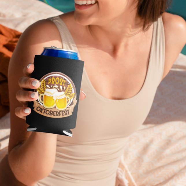Enfriador De Latas Oktoberfest Chequea Fiesta de cerveza alemana (Subido por el creador)
