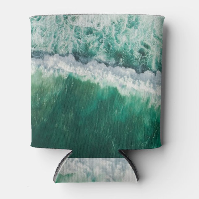 Enfriador De Latas Ola aérea turquesa: disparo con drones (Anverso)