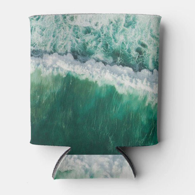 Enfriador De Latas Ola aérea turquesa: disparo con drones (Anverso)