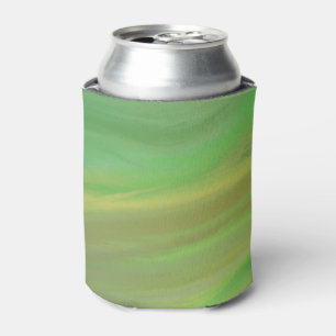 Enfriador De Latas Ola de mármol fluido verde bosque