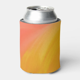 Enfriador De Latas Ola Fluida de Mármol Amarillo Coral Naranja