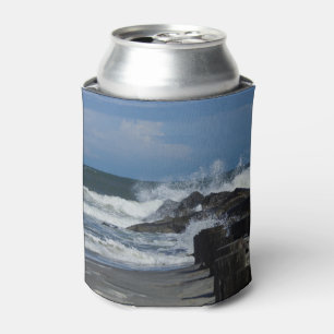 Enfriador De Latas Olas Que Caen En La Rara