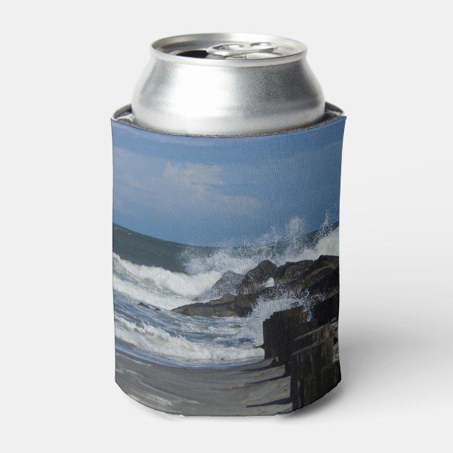 Enfriador De Latas Olas Que Caen En La Rara (Lata Anverso)