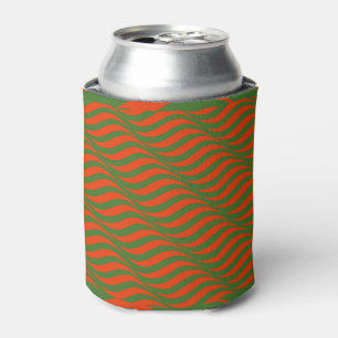 Enfriador De Latas Olas Rojas y Verdes