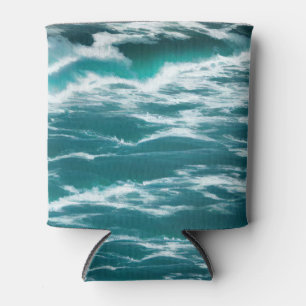 Enfriador De Latas Olas Turbulentas Agua de Mar Turquesa