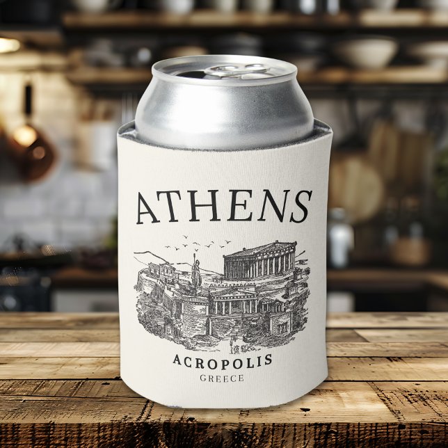 Enfriador De Latas Old-Style Acropolis of Athens Print (Subido por el creador)
