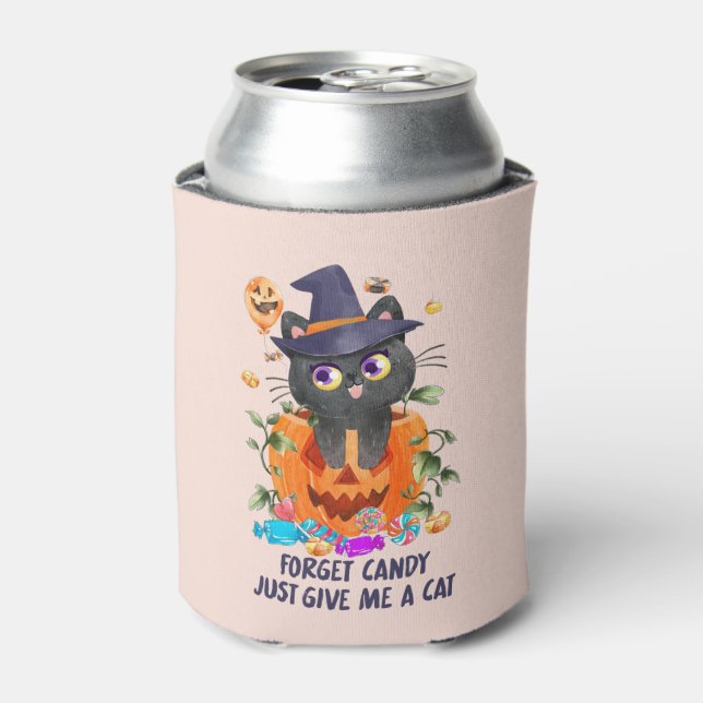 Enfriador De Latas Olvídate De Candy, Dame Un Gato (Lata Anverso)