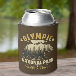 Enfriador De Latas Olympic National Park Vintage Forest Landscape