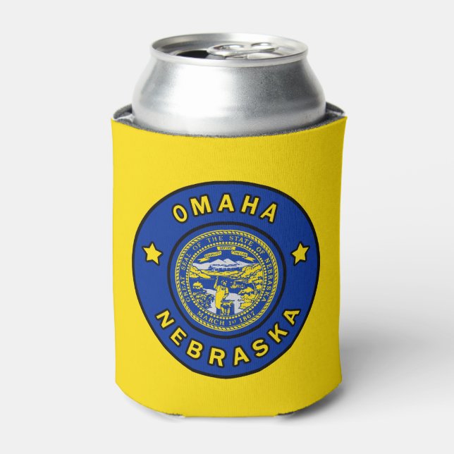 Enfriador De Latas Omaha Nebraska (Lata Anverso)